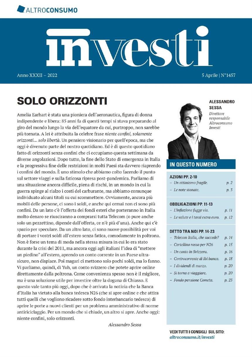 Altroconsumo Investi – 5 Aprile 2022