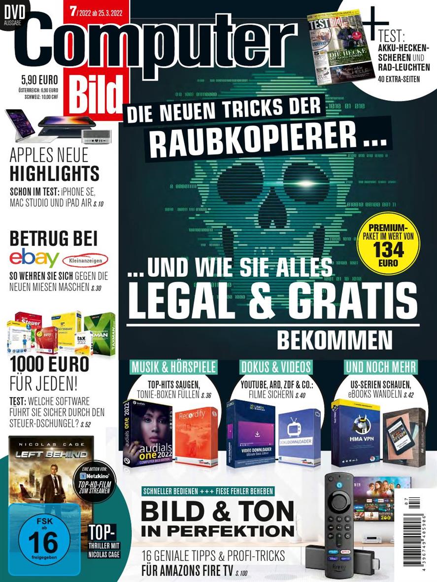 COMPUTER BILD mit DVD – 25 Marz 2022