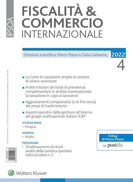 Fiscalita & Commercio Internazionale – Aprile 2022