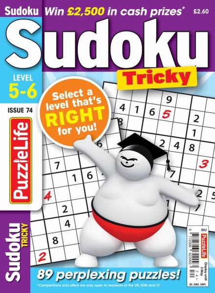 PuzzleLife Sudoku Tricky – April 2022
