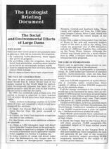 Resurgence & Ecologist – Briefing Document Vol 14 N 5-6 – June-July 1984