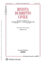 Rivista di Diritto Civile – Gennaio 2022