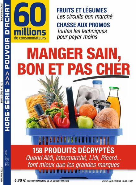 60 Millions de Consommateurs – Hors-Serie – Mai-Juin 2022