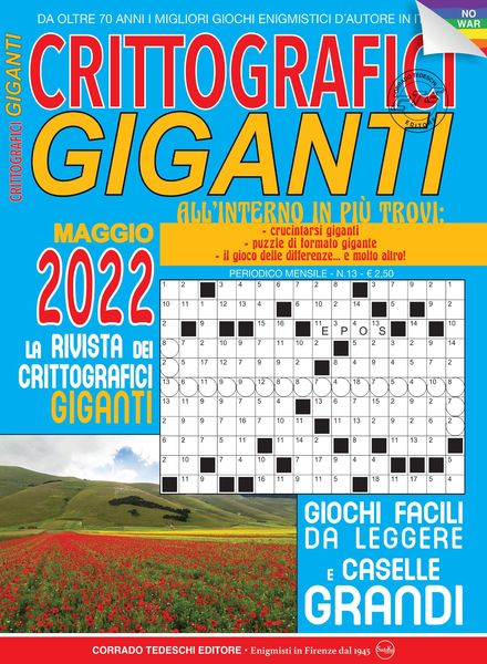 Crittografici Giganti – maggio 2022
