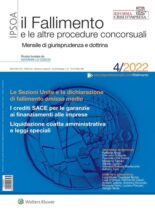 Il Fallimento – Aprile 2022