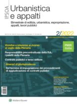 Urbanistica e appalti – Aprile 2022