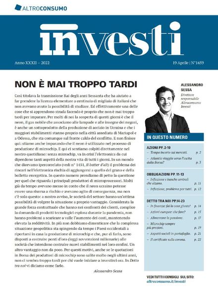 Altroconsumo Investi – 19 Aprile 2022