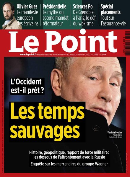 Le Point – 24 Fevrier 2022