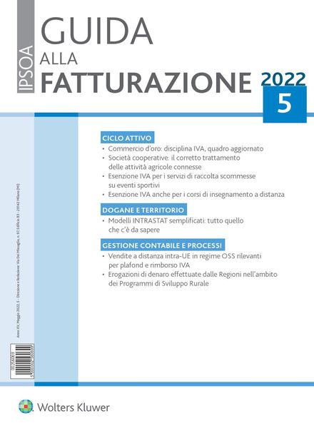Guida alla Fatturazione – Maggio 2022