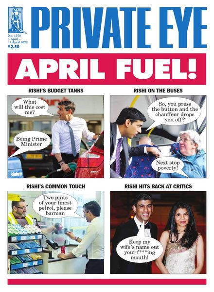 Private Eye Magazine – Issue 1570 – 1 April 2022
