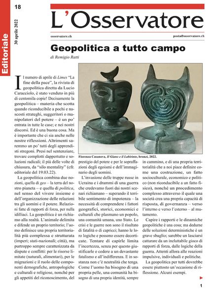 L’Osservatore – 30 aprile 2022