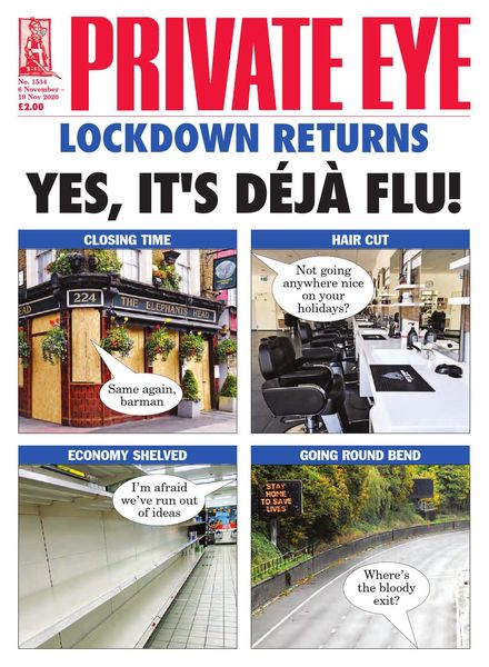 Private Eye Magazine – Issue 1534 – 6 November 2020