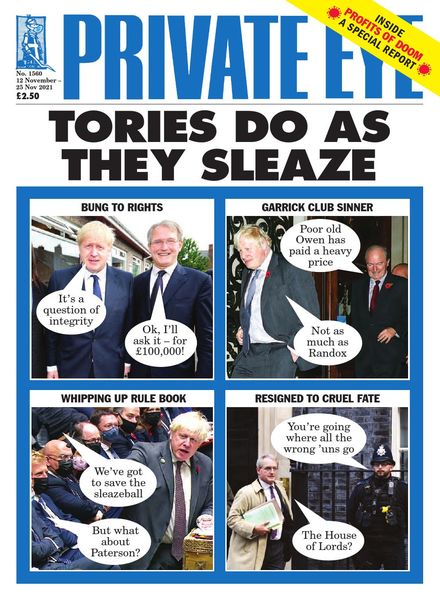 Private Eye Magazine – Issue 1560 – 12 November 2021