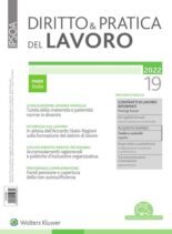 Diritto e Pratica del Lavoro – 14 Maggio 2022