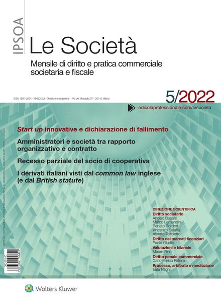 Le Societa – Maggio 2022