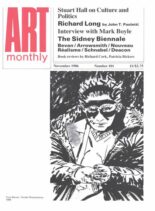 Art Monthly – November 1986