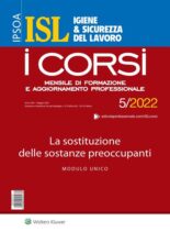 Igiene & Sicurezza del Lavoro Corsi – Maggio 2022