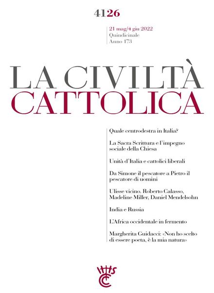 La Civilta Cattolica – 21 Maggio 2022