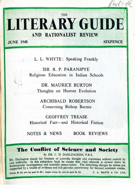 New Humanist – The Literary Guide June 1948