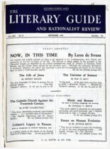 New Humanist – The Literary Guide September 1947