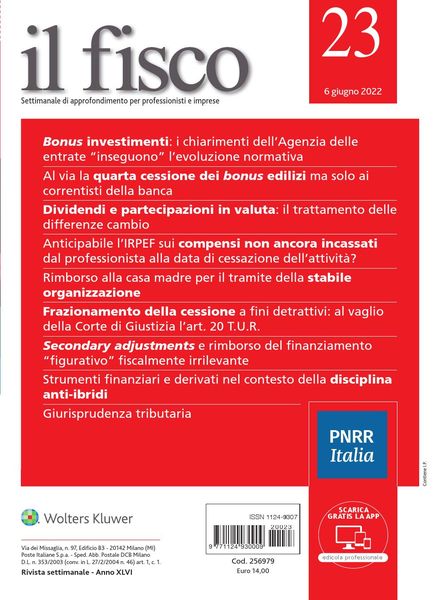 il fisco – 6 Giugno 2022
