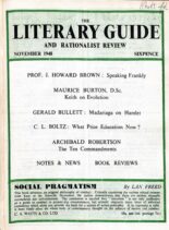 New Humanist – The Literary Guide November 1948