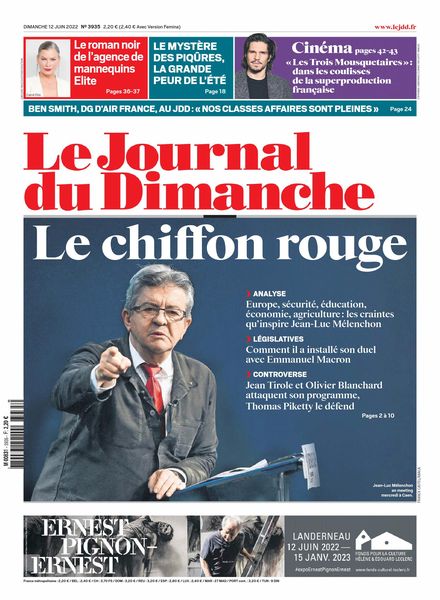 Le Journal du Dimanche – 12 juin 2022