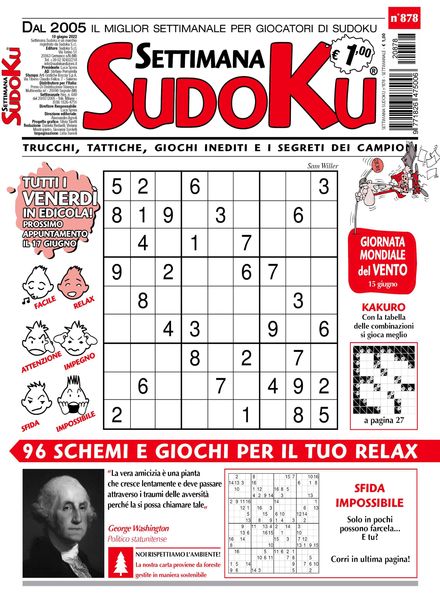 Settimana Sudoku – 08 giugno 2022