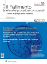 Il Fallimento – Giugno 2022