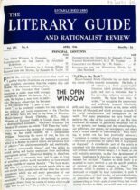 New Humanist – The Literary Guide April 1946