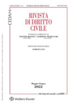Rivista di Diritto Civile – Maggio-Giugno 2022