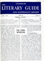 New Humanist – The Literary Guide June 1946
