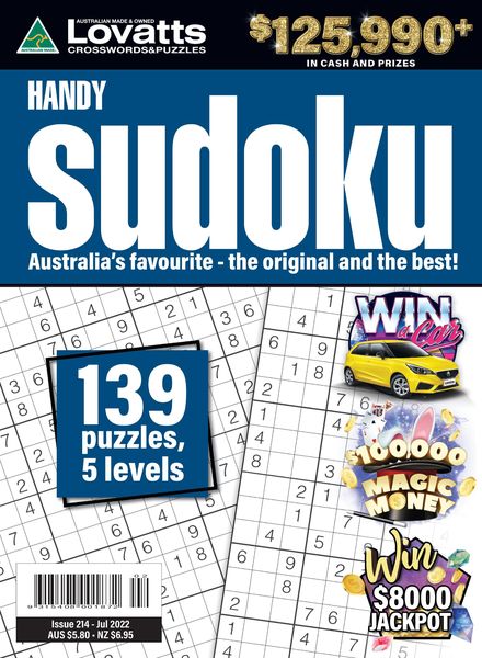 Lovatts Handy Sudoku – July 2022