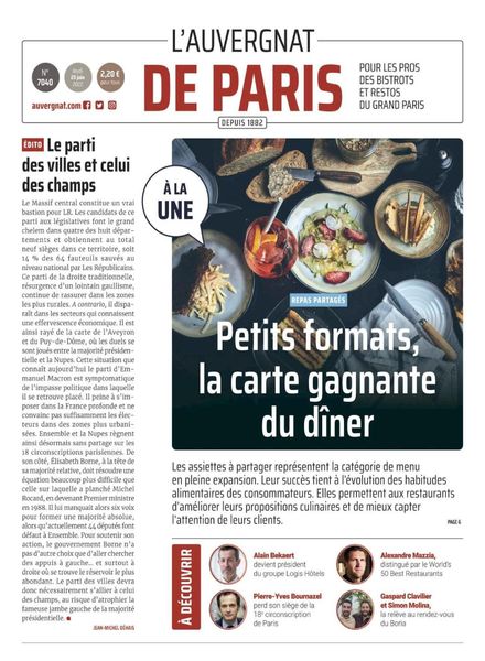 L’Auvergnat de Paris – juin 2022