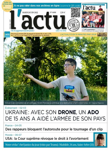L’actu – 28 juin 2022