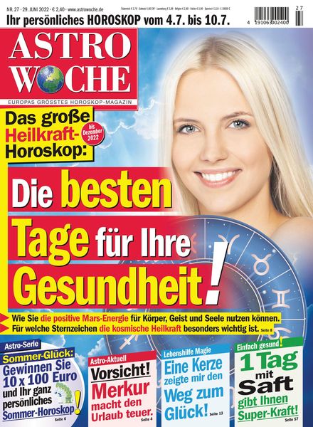 Astrowoche – 29 Juni 2022