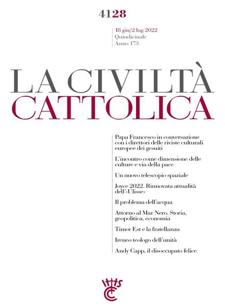 La Civilta Cattolica – 18 Giugno 2022