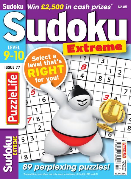 PuzzleLife Sudoku Extreme – July 2022