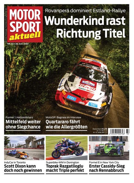 MOTORSPORT aktuell – 20 Juli 2022
