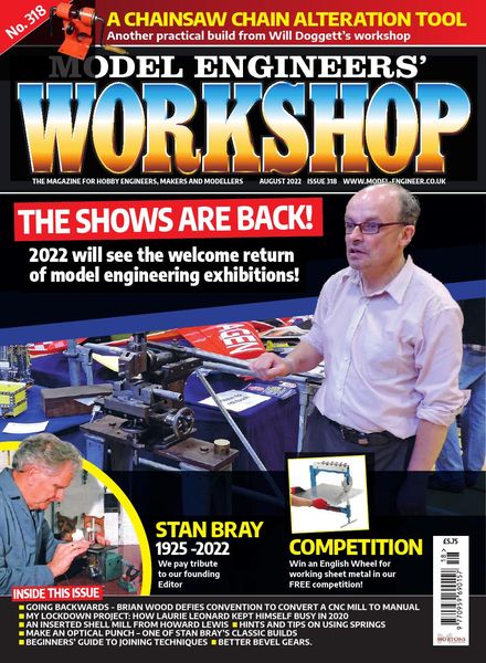 Model Engineers’ Workshop – August 2022