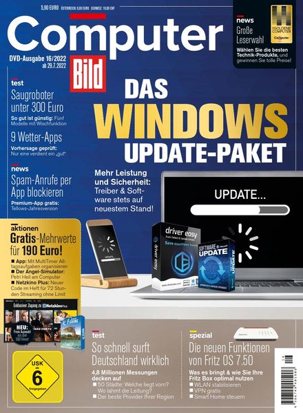 COMPUTER BILD mit DVD – 29 Juli 2022