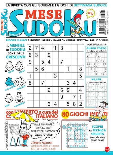 Settimana Sudoku Mese – 10 agosto 2022