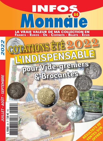 Infos Monnaie – juillet 2022
