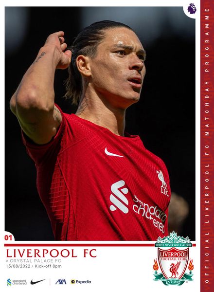 Liverpool FC Programmes – vs Crystal Palace – 15 August 2022