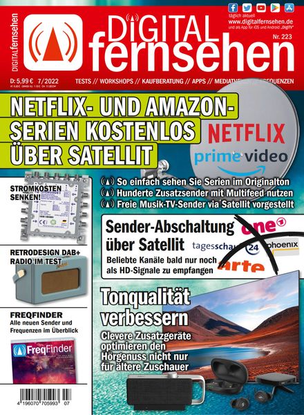 Digital Fernsehen – 01 Juli 2022