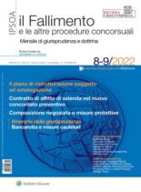 Il Fallimento – Agosto-Settembre 2022