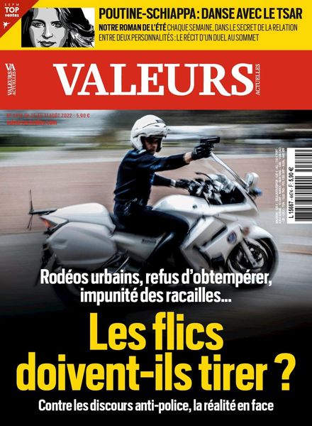 Valeurs actuelles – 25 aout 2022