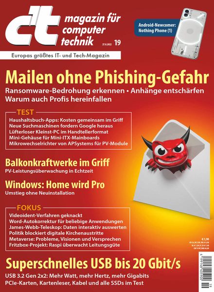 c’t Magazin – 26 August 2022