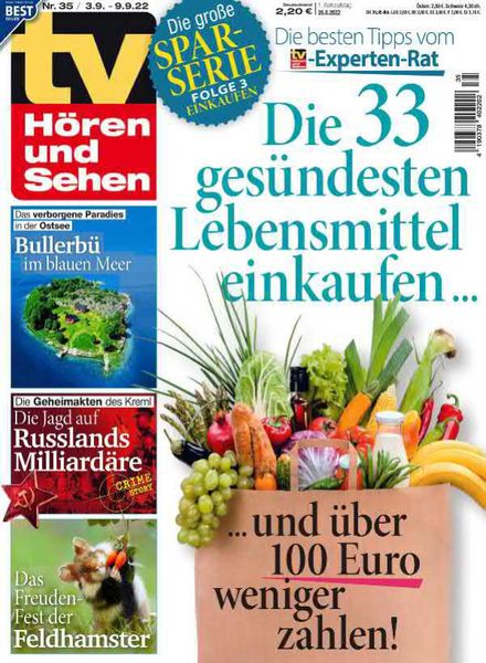 TV Horen und Sehen – 26 August 2022