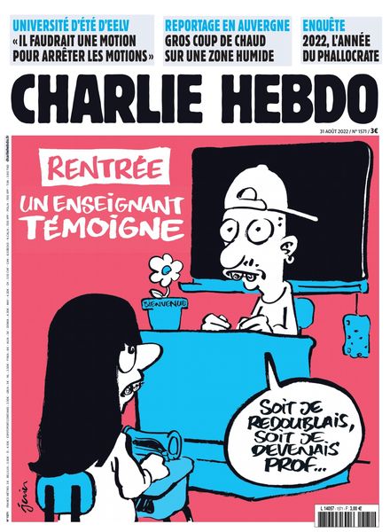 Charlie Hebdo – 31 Aout 2022